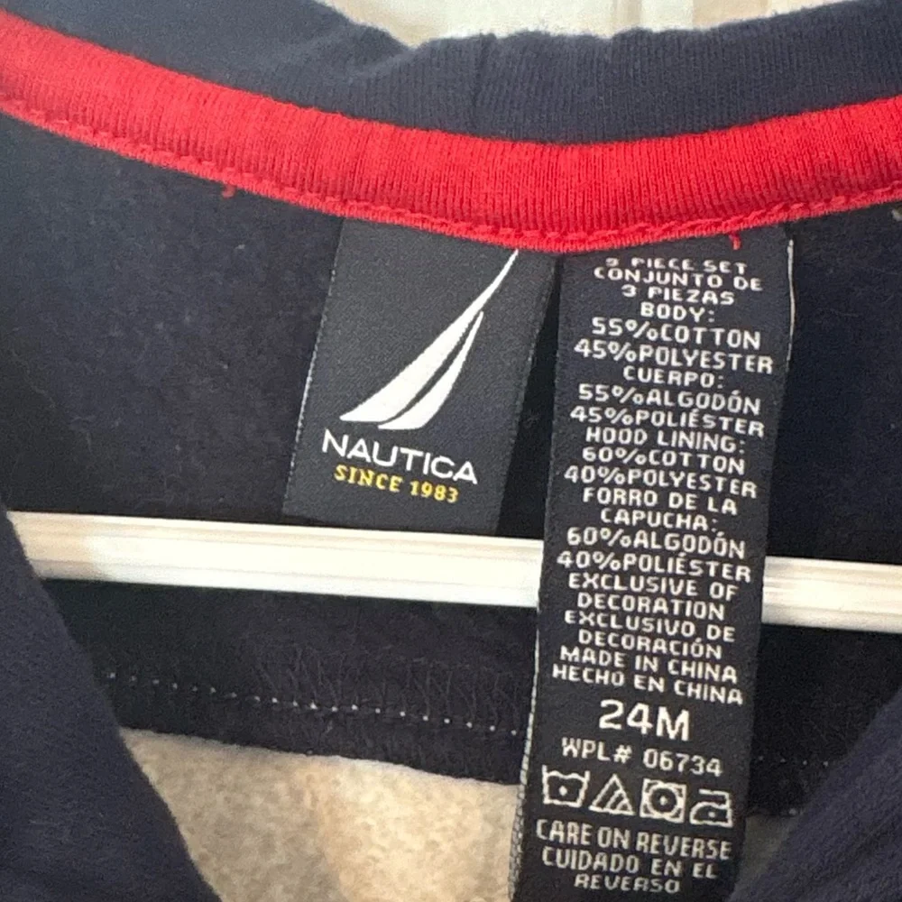 Nautica Stripe Zip Up Jacket Size 24‎ Months